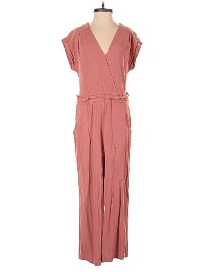 Pre-owned Monteau Jumpsuit In Pink