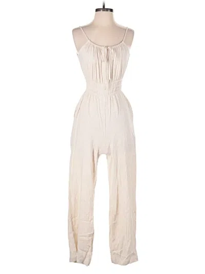 Pre-owned Monteau Jumpsuit In White