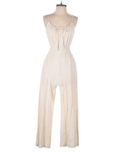 Pre-owned Monteau Jumpsuit In White