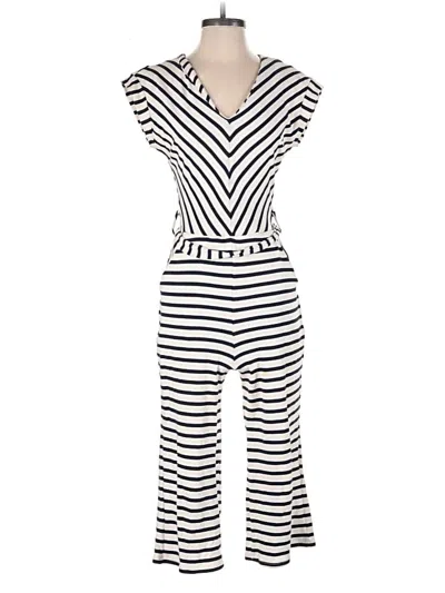 Pre-owned Monteau Jumpsuit In White