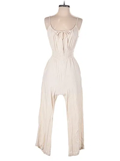 Pre-owned Monteau Jumpsuit In White