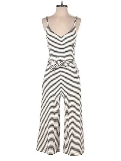 Pre-owned Monteau Jumpsuit In White