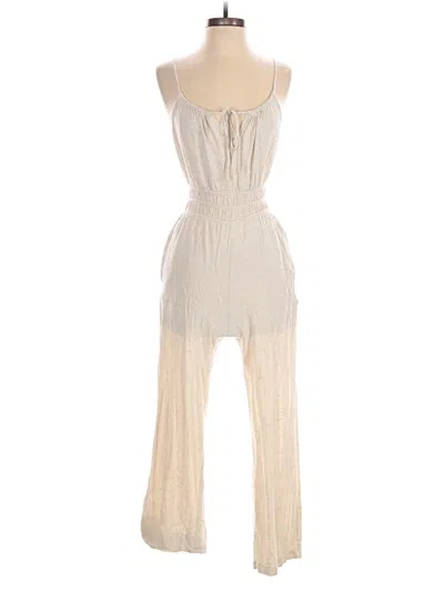 Pre-owned Monteau Jumpsuit In White
