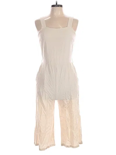 Pre-owned Monteau Jumpsuit In White