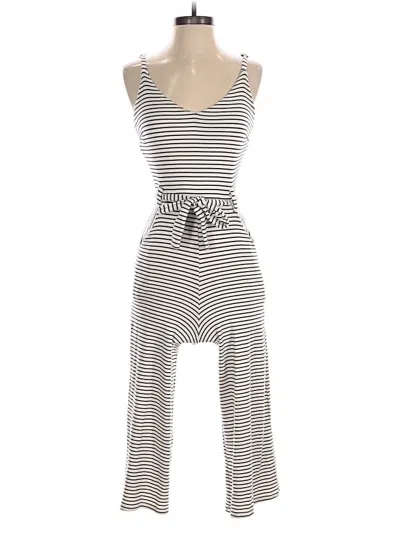 Pre-owned Monteau Jumpsuit In White