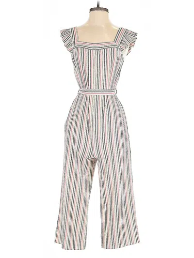 Pre-owned Monteau Jumpsuit In White