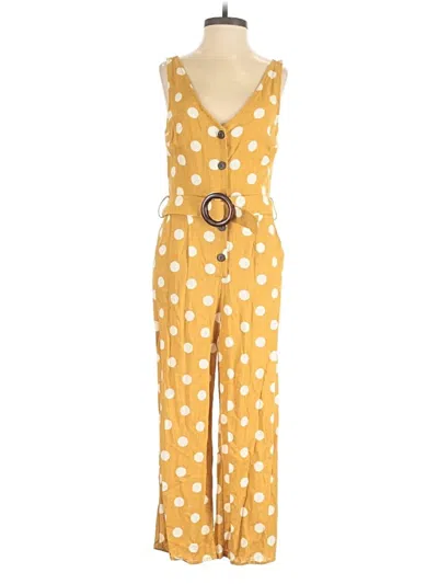 Pre-owned Monteau Jumpsuit In Yellow