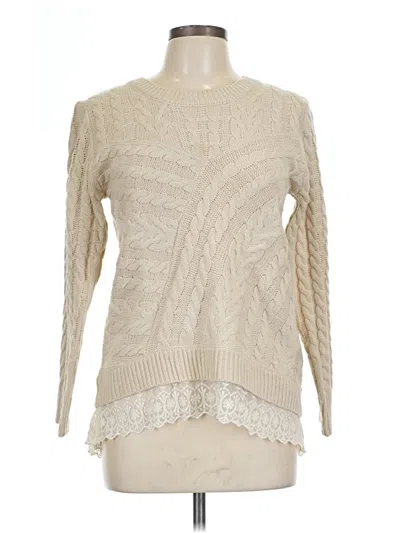 Pre-owned Monteau Pullover Sweater In Ivory