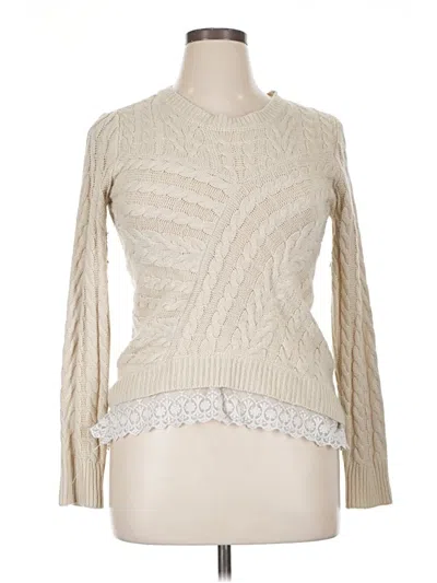 Pre-owned Monteau Pullover Sweater In White