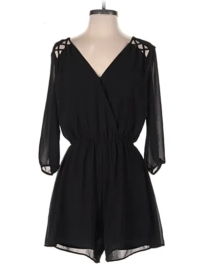 Pre-owned Monteau Romper In Black
