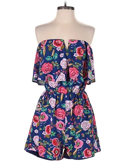 Pre-owned Monteau Romper In Blue