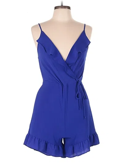 Pre-owned Monteau Romper In Blue