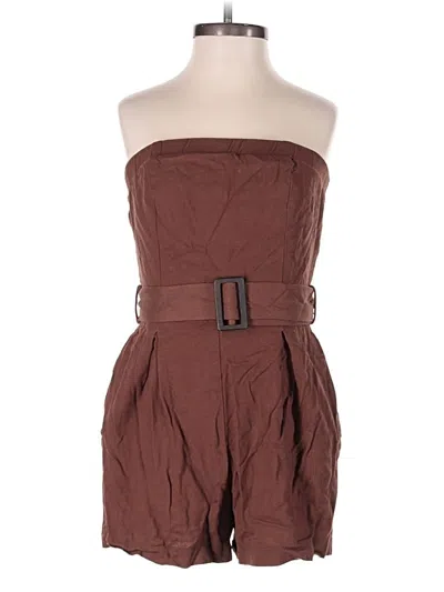 Pre-owned Monteau Romper In Brown