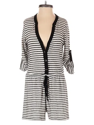 Pre-owned Monteau Romper In Gray