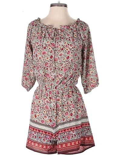 Pre-owned Monteau Romper In Gray