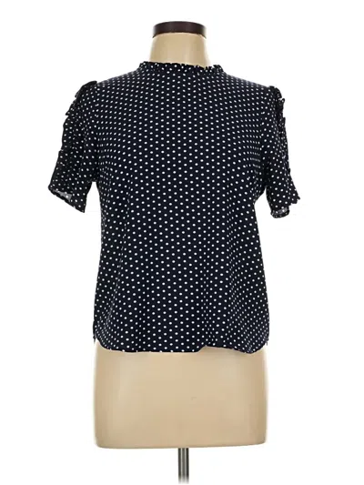 Pre-owned Monteau Short Sleeve Blouse In Blue