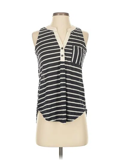 Pre-owned Monteau Sleeveless Blouse In Black