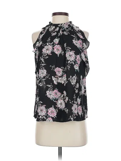 Pre-owned Monteau Sleeveless Blouse In Black