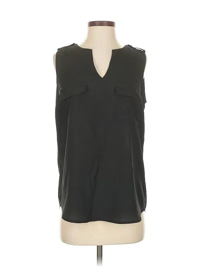 Pre-owned Monteau Sleeveless Blouse In Black