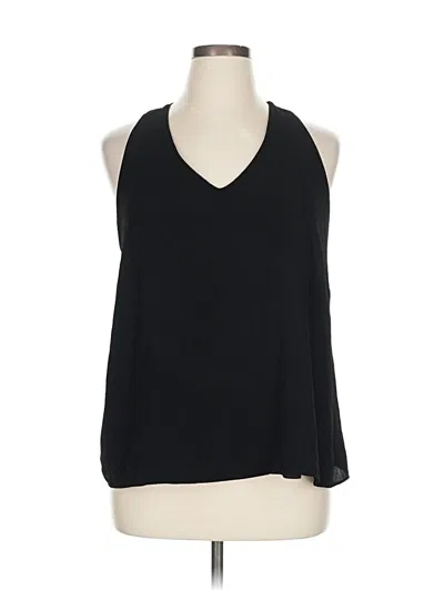 Pre-owned Monteau Sleeveless Blouse In Black