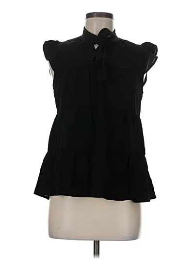 Monteau Sleeveless Blouse In Black