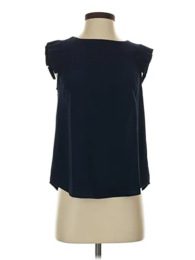 Pre-owned Monteau Sleeveless Blouse In Black