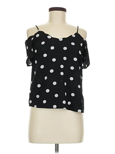 Pre-owned Monteau Sleeveless Blouse In Black