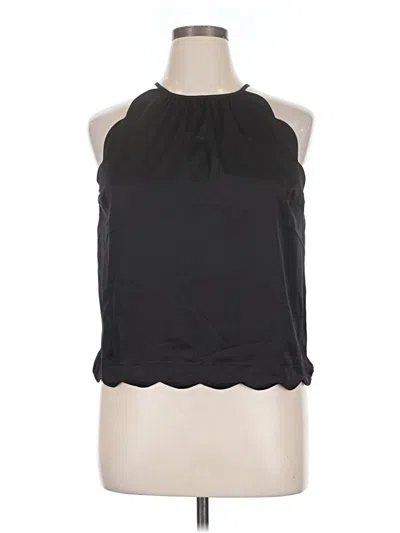 Pre-owned Monteau Sleeveless Blouse In Black