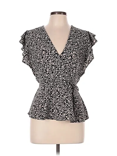 Pre-owned Monteau Sleeveless Blouse In Black