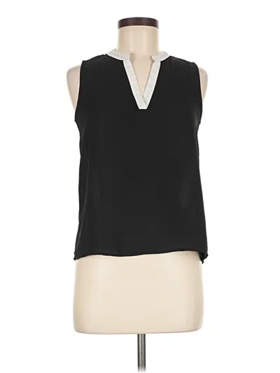 Pre-owned Monteau Sleeveless Blouse In Black