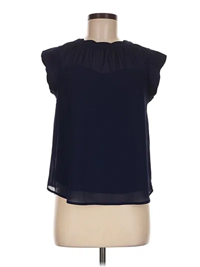 Pre-owned Monteau Sleeveless Blouse In Black