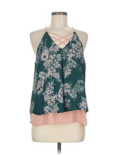 Pre-owned Monteau Sleeveless Blouse In Blue