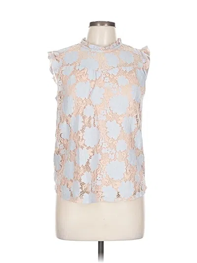 Pre-owned Monteau Sleeveless Blouse In Blue