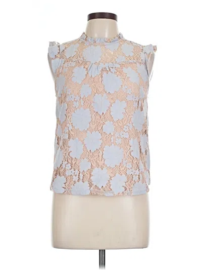 Pre-owned Monteau Sleeveless Blouse In Blue