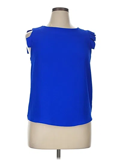 Pre-owned Monteau Sleeveless Blouse In Blue