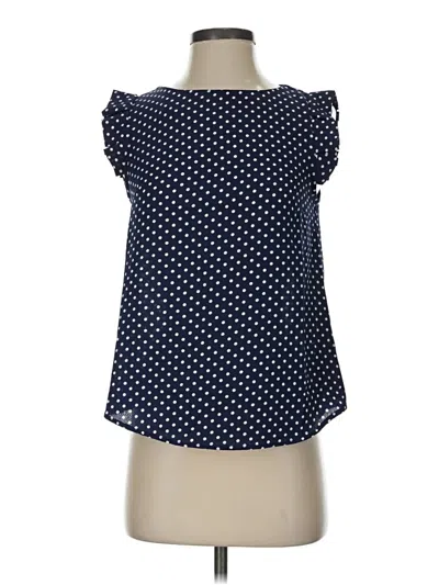 Pre-owned Monteau Sleeveless Blouse In Blue