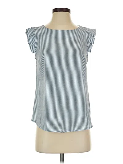 Pre-owned Monteau Sleeveless Blouse In Blue