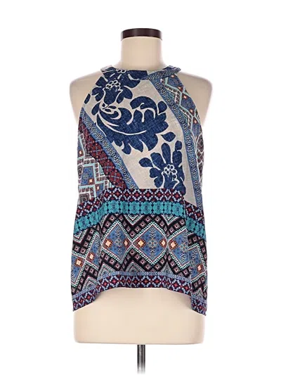 Pre-owned Monteau Sleeveless Blouse In Blue