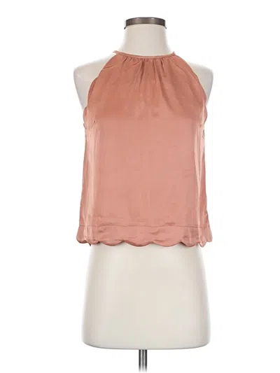 Pre-owned Monteau Sleeveless Blouse In Brown