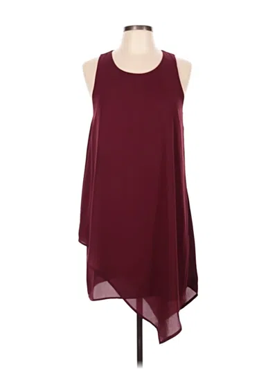 Pre-owned Monteau Sleeveless Blouse In Burgundy