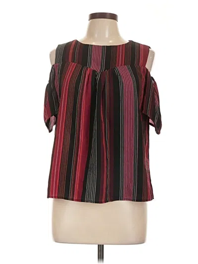 Pre-owned Monteau Sleeveless Blouse In Burgundy