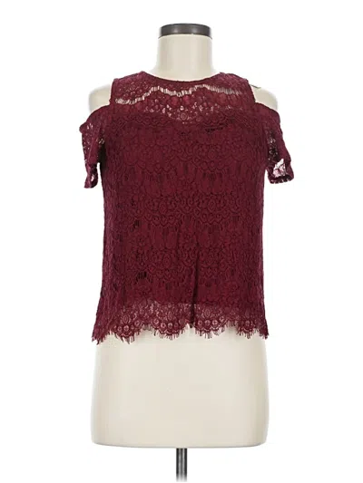 Pre-owned Monteau Sleeveless Blouse In Burgundy