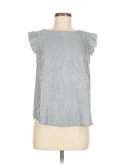 Pre-owned Monteau Sleeveless Blouse In Gray