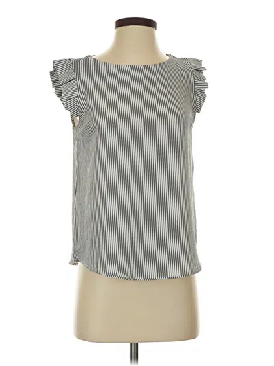 Pre-owned Monteau Sleeveless Blouse In Gray