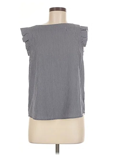 Pre-owned Monteau Sleeveless Blouse In Gray