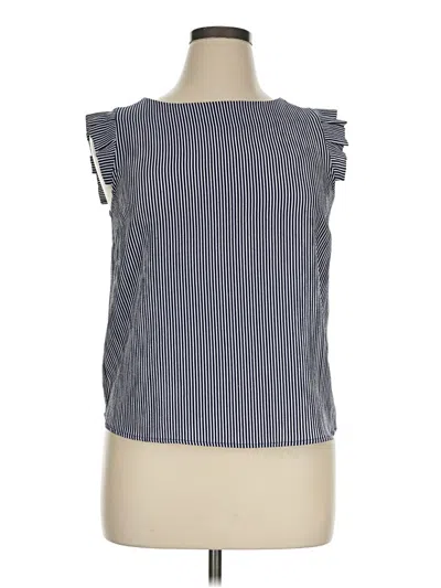 Pre-owned Monteau Sleeveless Blouse In Gray