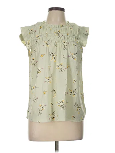 Pre-owned Monteau Sleeveless Blouse In Green