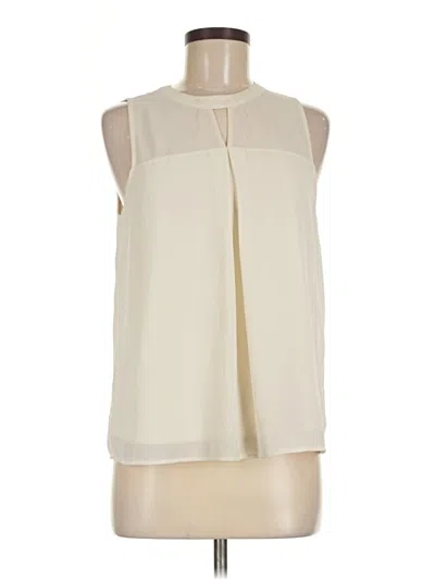 Pre-owned Monteau Sleeveless Blouse In Ivory