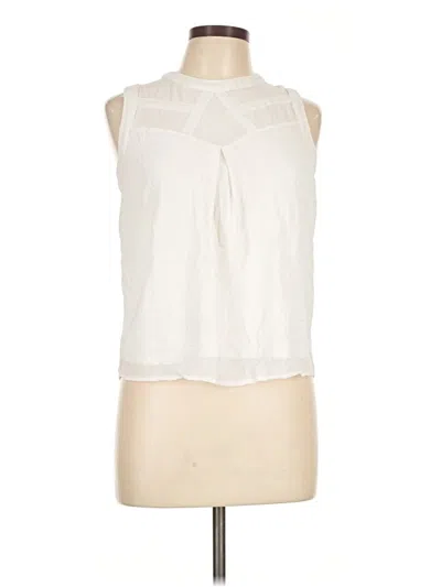 Pre-owned Monteau Sleeveless Blouse In Ivory