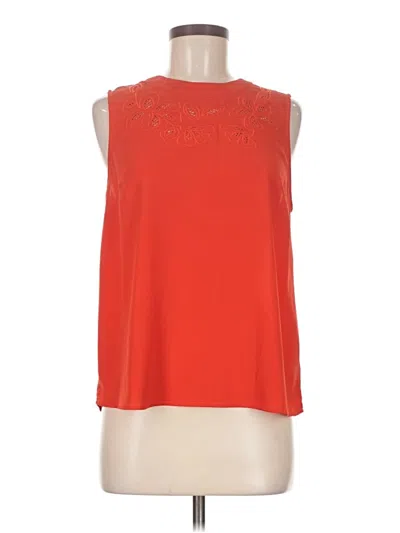 Pre-owned Monteau Sleeveless Blouse In Orange